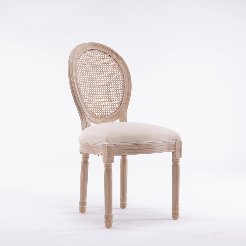 Rattan French Style Dining Chair – Set of 2