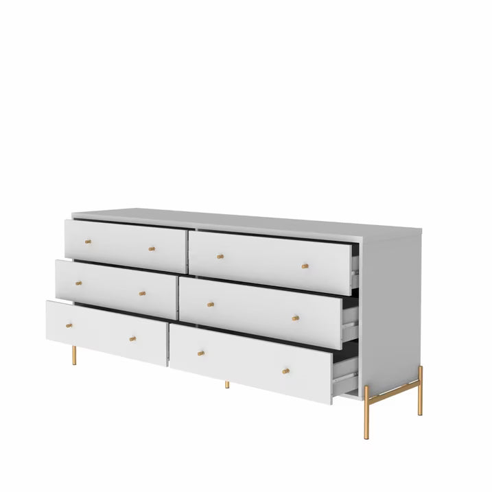 Jasper 6 Drawer Dresser 1.8m