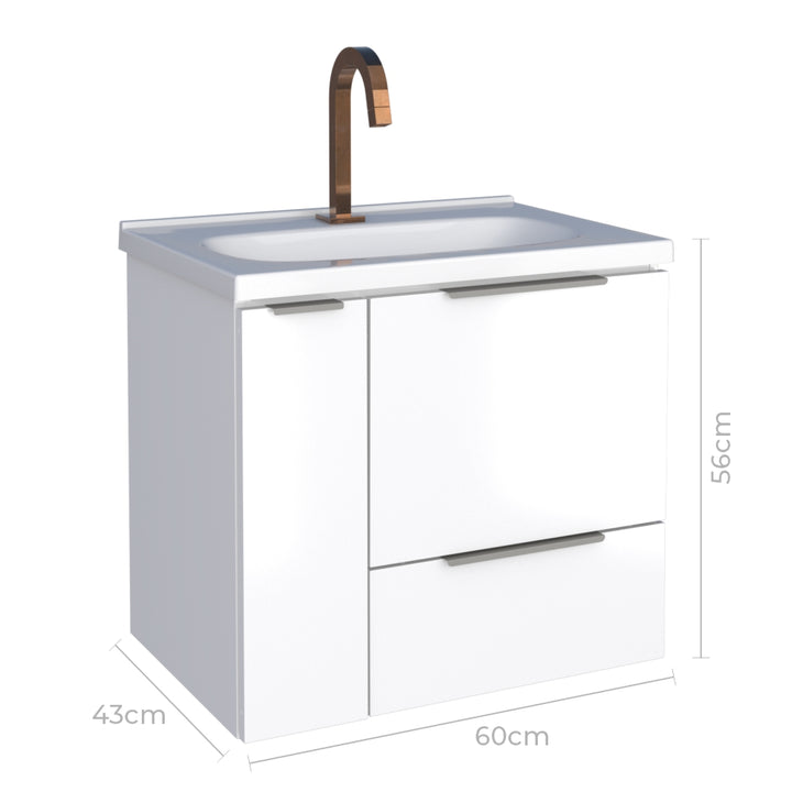 Caqui Steel bathroom Vanity
