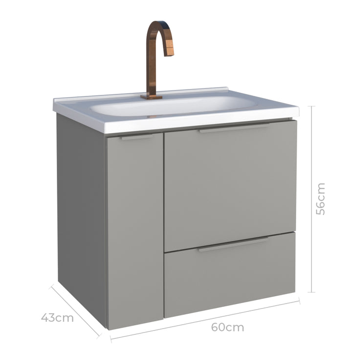 Caqui Steel bathroom Vanity