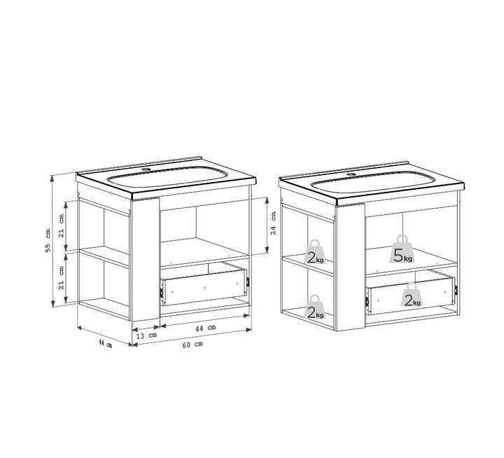 Cosmos Wooden Bathroom Vanity