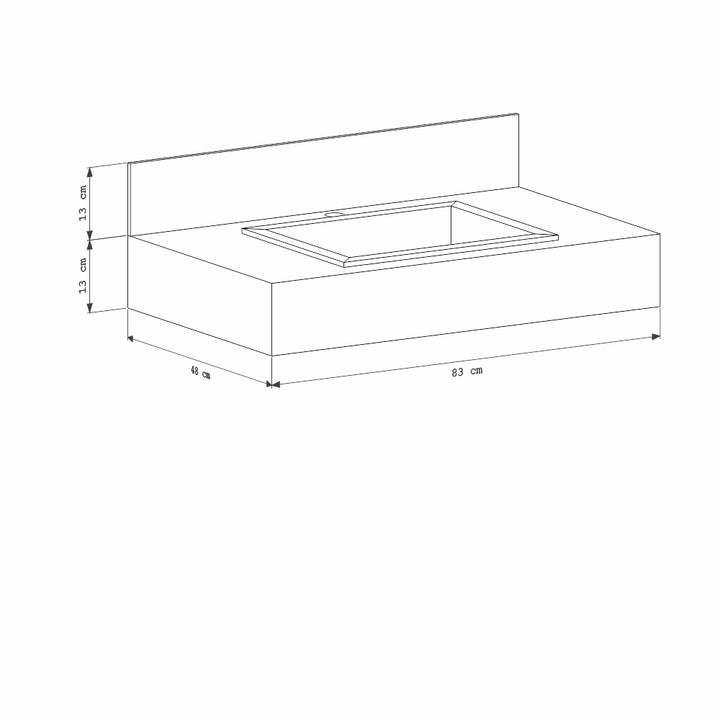 Veneza Porcelain Bathroom Countertop