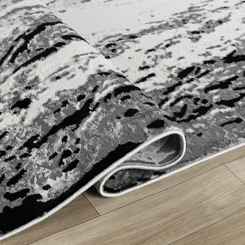 Elit Wing Grey Black Rug – 290 x 200 cm