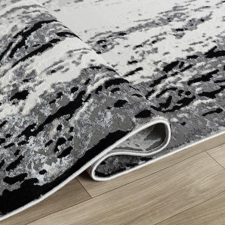 Elit Wing Grey Black Rug – 290 x 200 cm