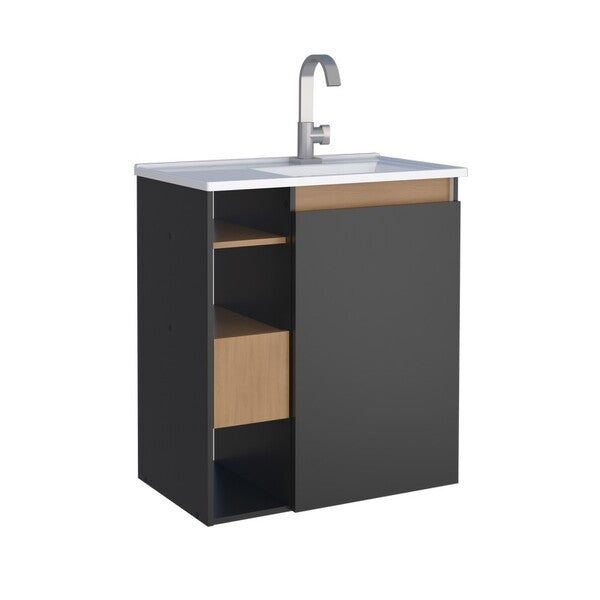 Lotus 60 Wooden Bathroom Vanity Wall Mount