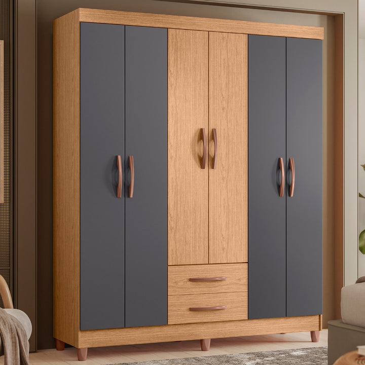 Ambar 6-Door Wardrobe