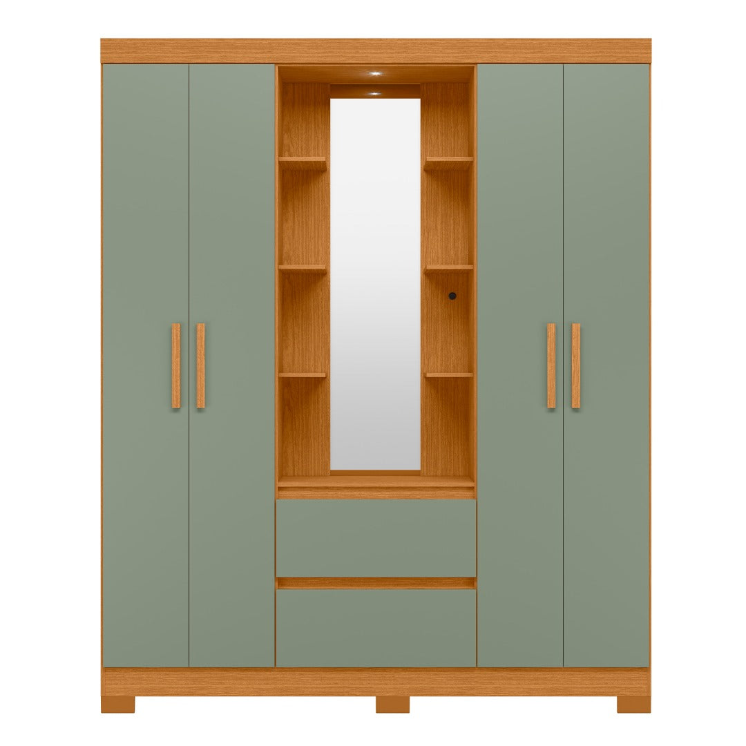 Olympia Wardrobe with LED Mirror and Dressing Space