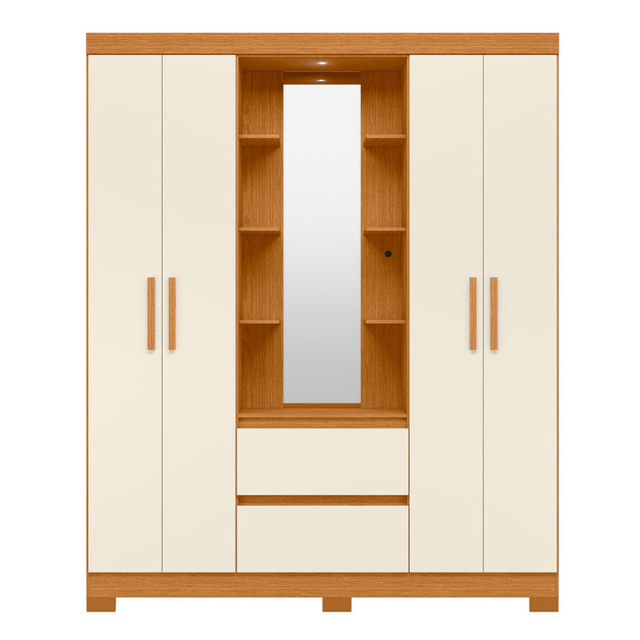 Olympia Wardrobe with LED Mirror and Dressing Space