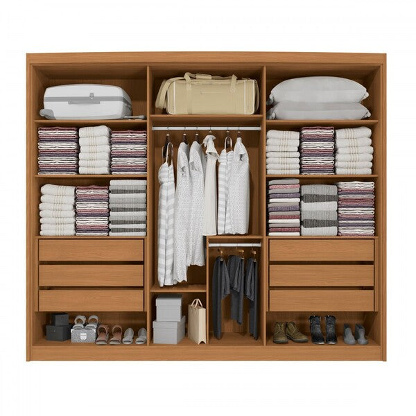 Ramses 6 Door and 6 Drawer Wardrobe with Mirror