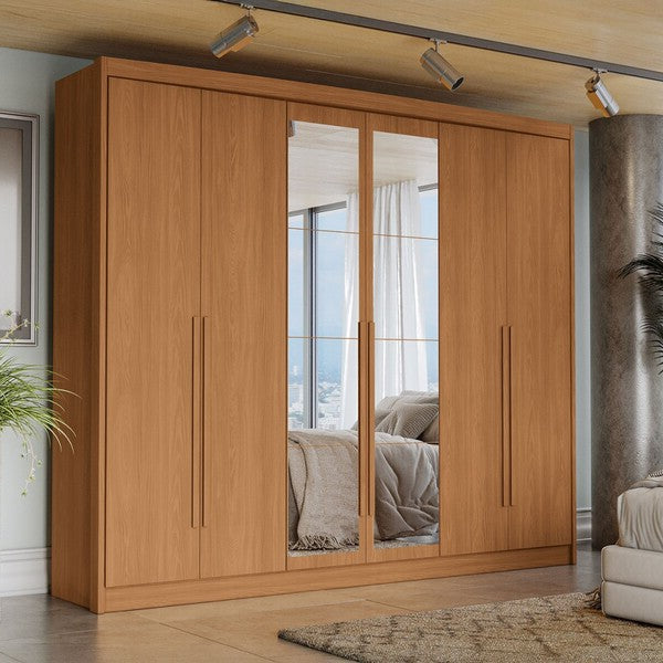 Ramses 6 Door and 6 Drawer Wardrobe with Mirror