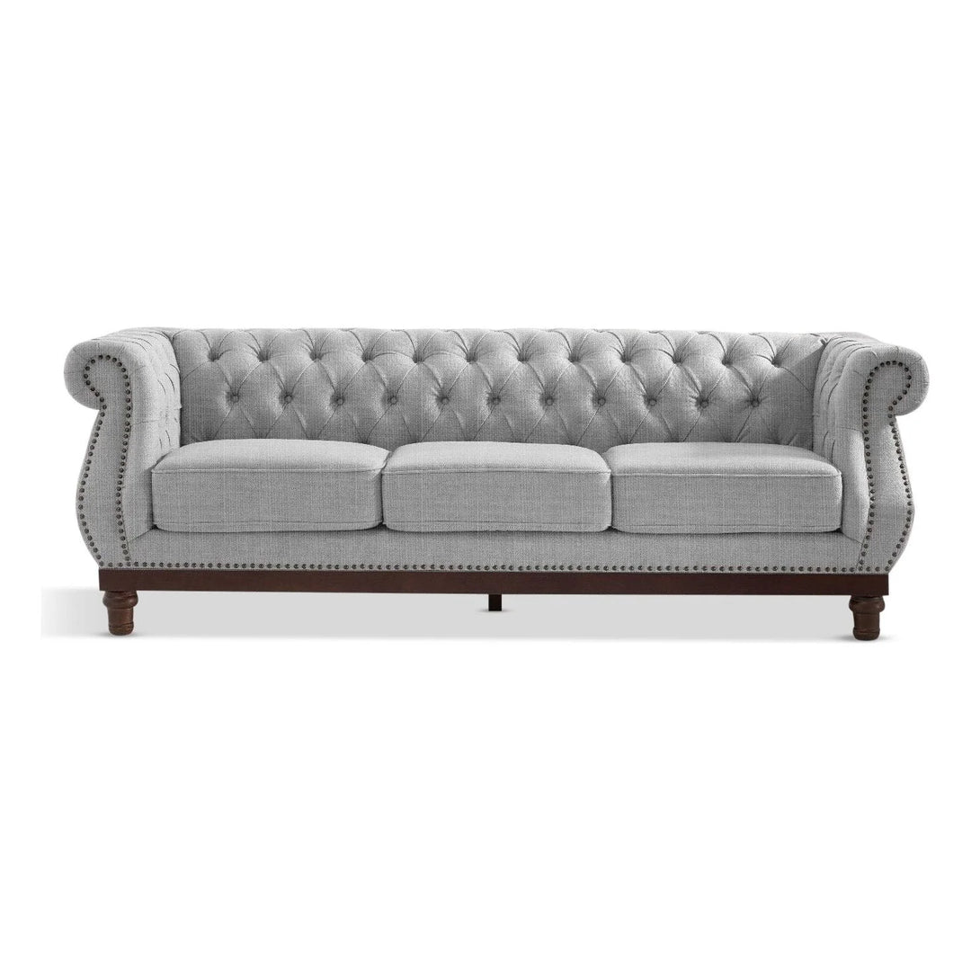 Huda Linen 3 Seater Sofa