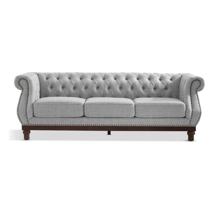 Huda Linen 3 Seater Sofa