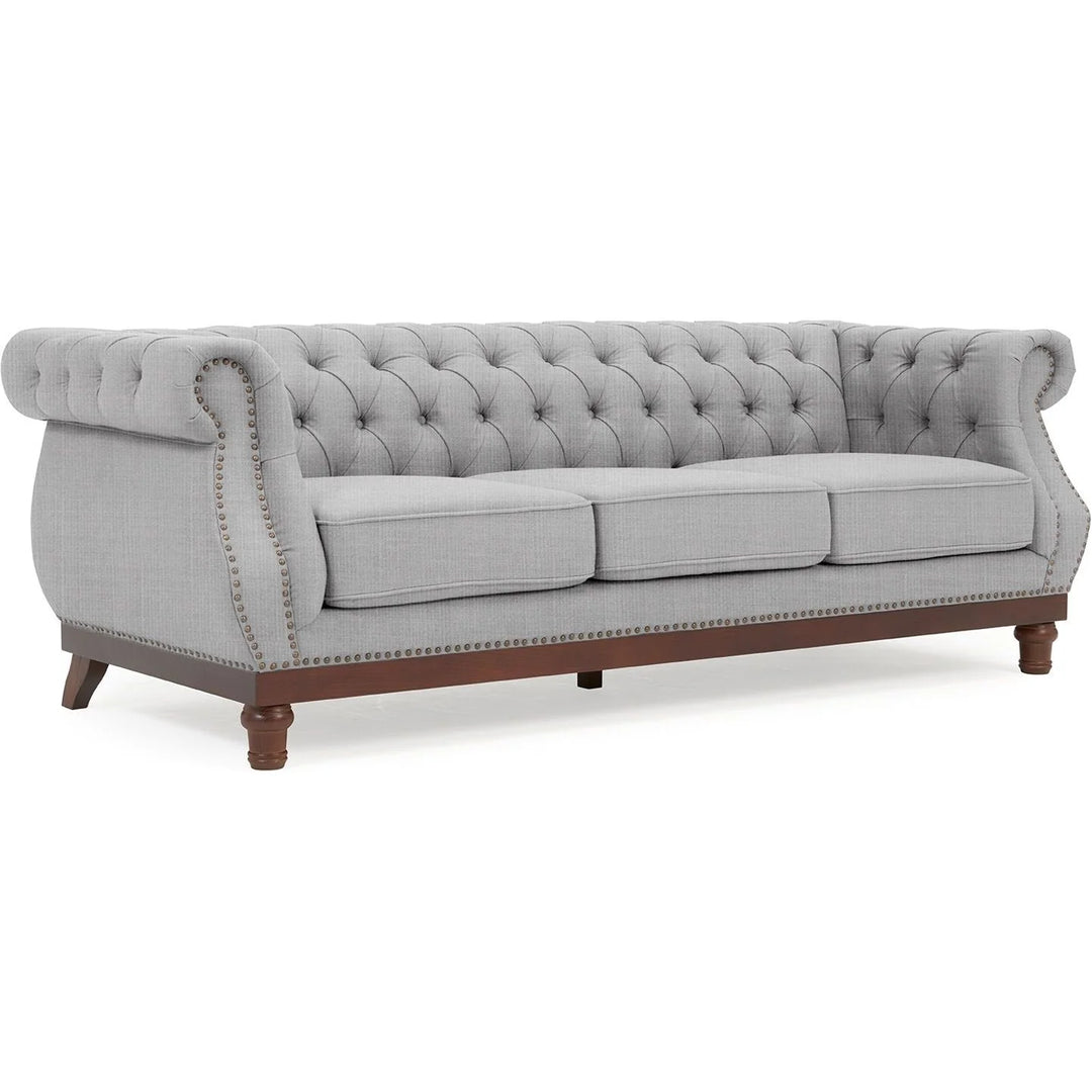 Huda Linen 3 Seater Sofa