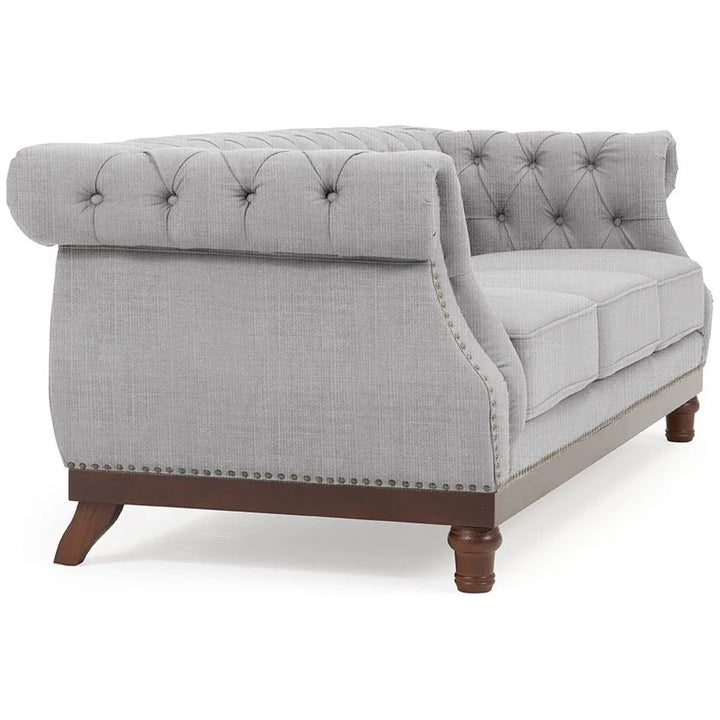 Huda Linen 3 Seater Sofa
