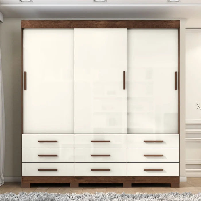 iDeale Max 3-Door 9-Drawer  Wardrobe
