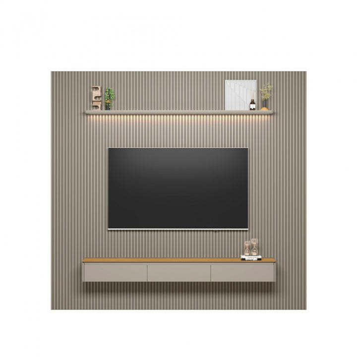 Conjunto Modular 3.0m Slatted Panel Plasma Stand