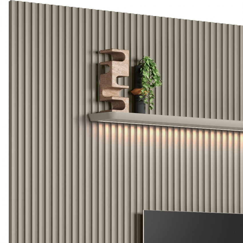 Conjunto Modular 3.0m Slatted Panel Plasma Stand