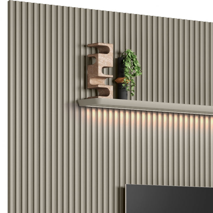 Conjunto Modular 3.0m Slatted Panel Plasma Stand