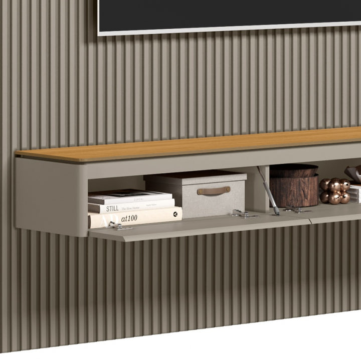 Conjunto Modular 3.0m Slatted Panel Plasma Stand