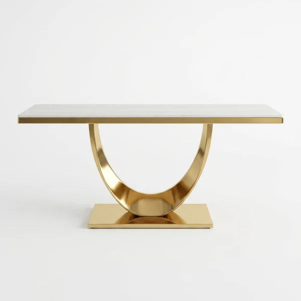 Kiara Modern Gold-Tone Console Table