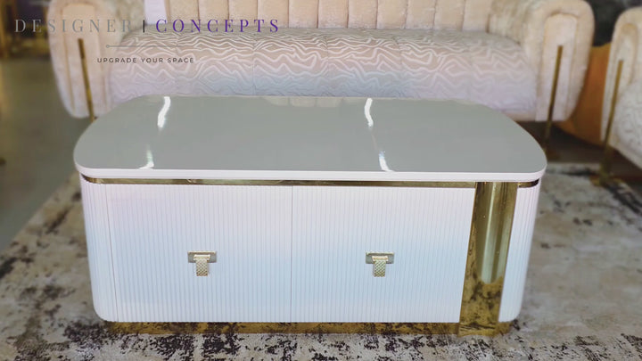 Gianna Contemporary Glam Coffee Table