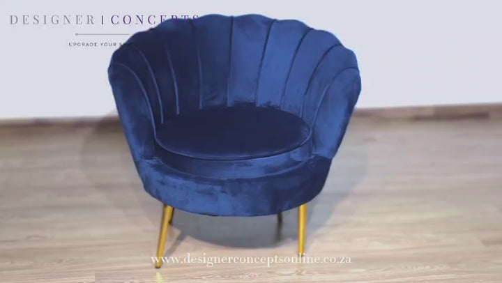 Tulip Single Seater Velvet Couch