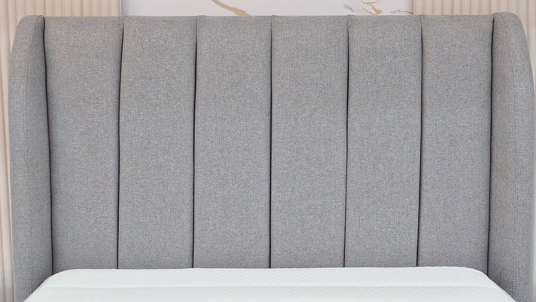 Damira Upholstered Wingback Headboard