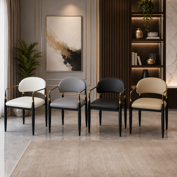 Origami Leather Dining Chair