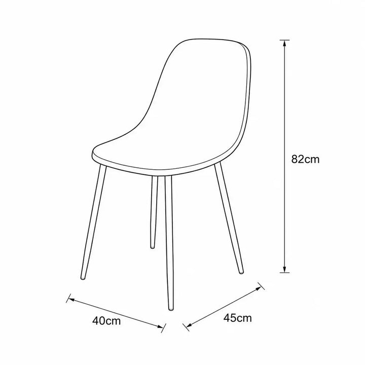 Nordic 5pc Dining Set
