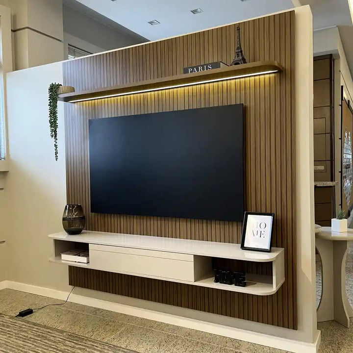 Belluno TV Panel Pine-Off White
