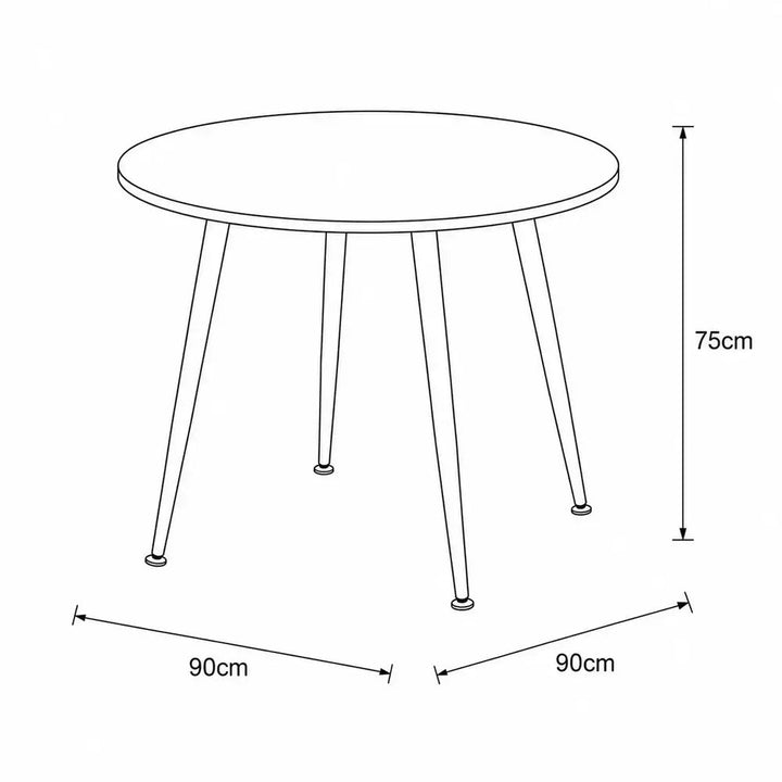 Nordic 5pc Dining Set