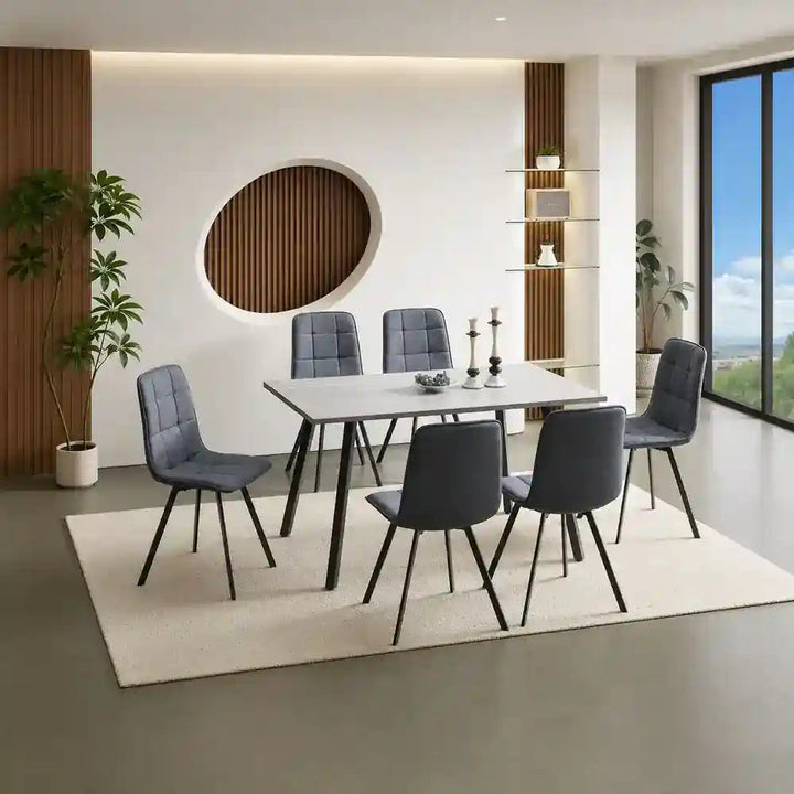 Lisa Modern 7 Piece Dining Set