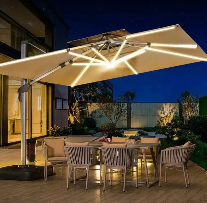 Ohana Patio Cantilever Umbrella with LED Lights