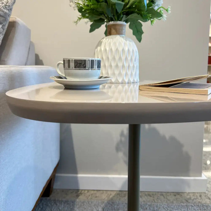 Bel Low End Table Off White