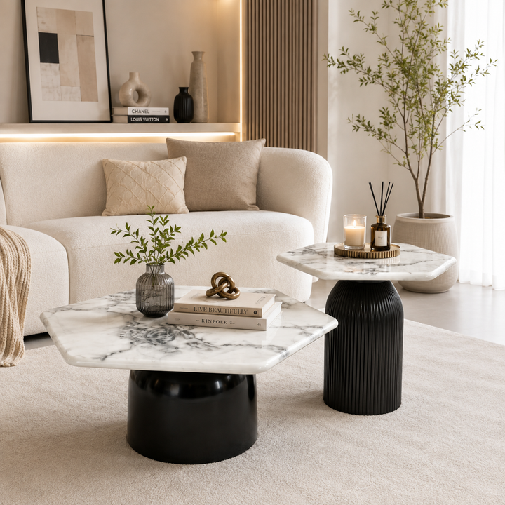 Lia Coffee Table with Side Table