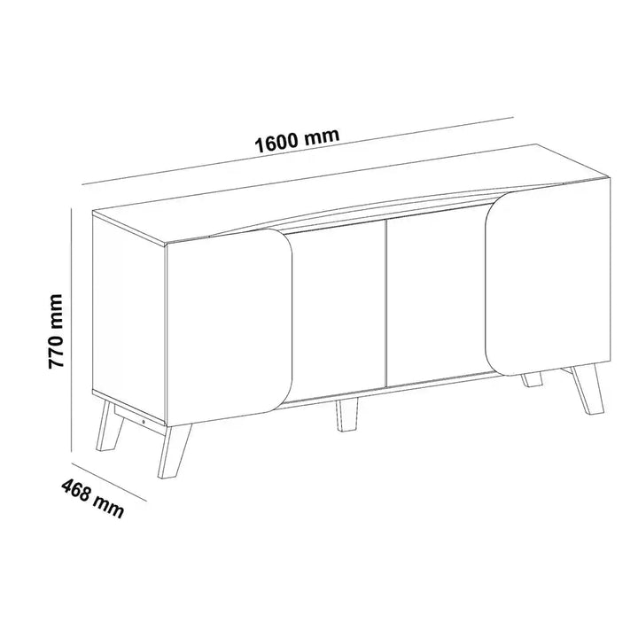 Eliot Elegance Sideboard Pine-Off White