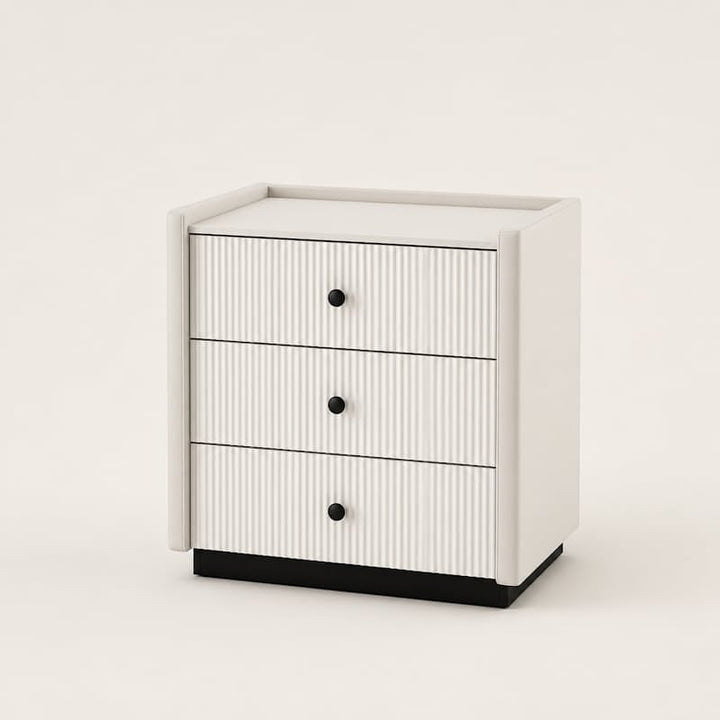 Dana 3-Drawer Ribbed Pedestal