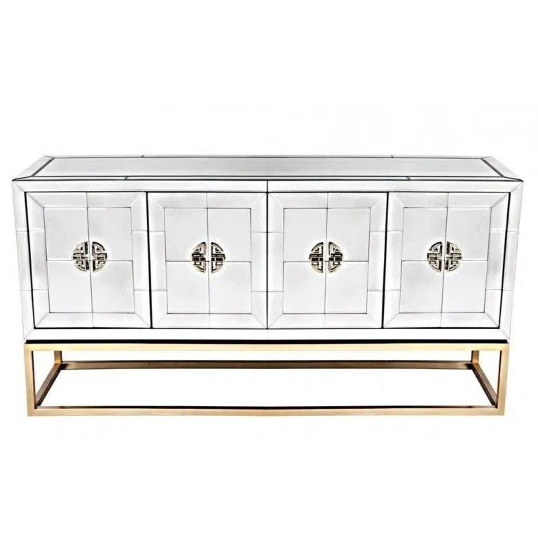 Savoy Antique Mirror Console Table – 4 Door