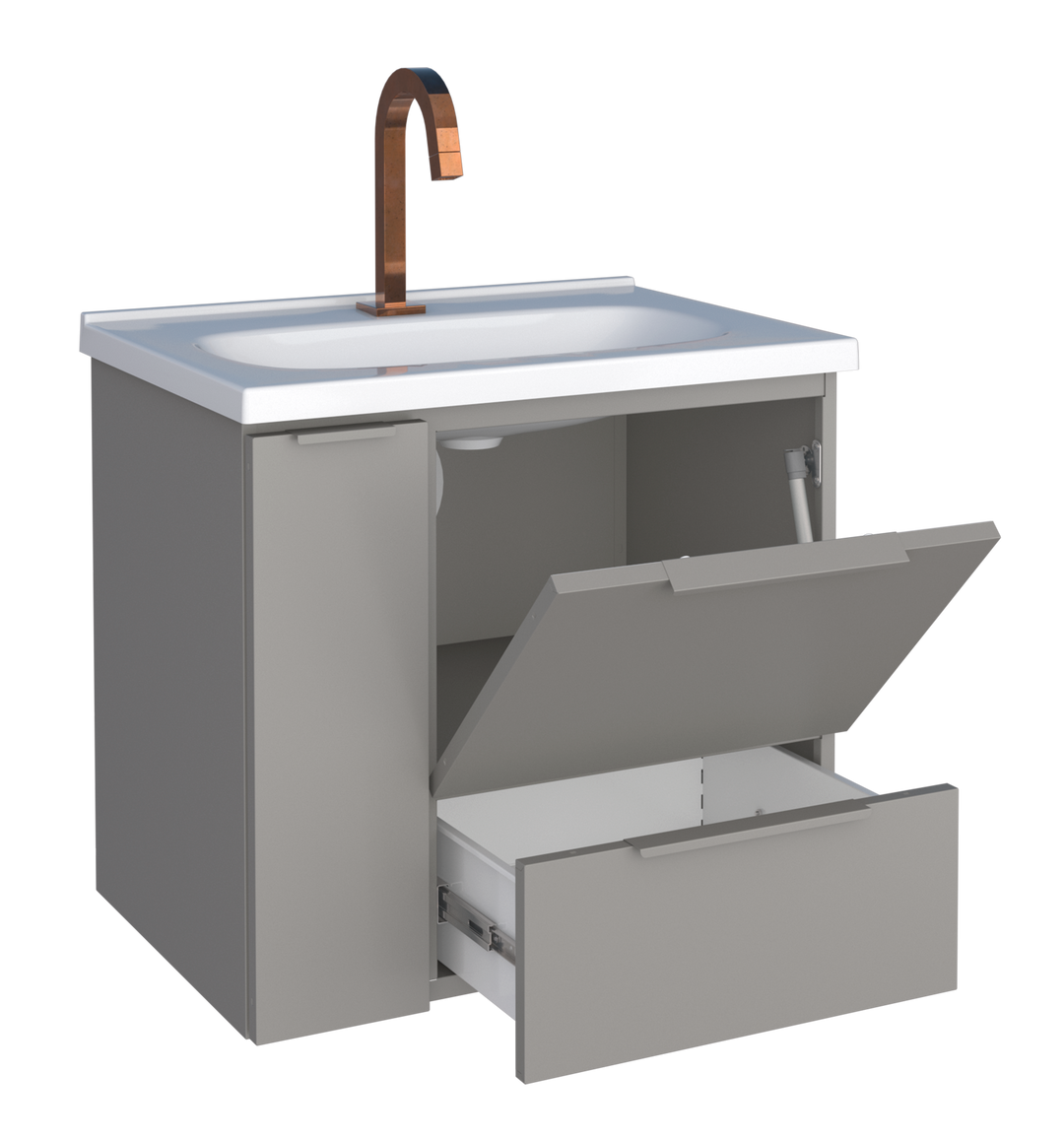 Caqui Steel bathroom Vanity