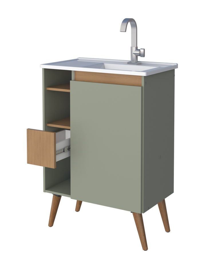 Lotus Bathroom Vanity Freestanding -60cm