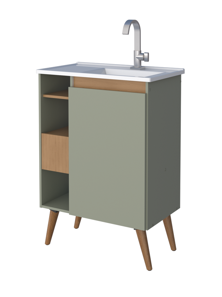 Lotus Bathroom Vanity Freestanding -60cm