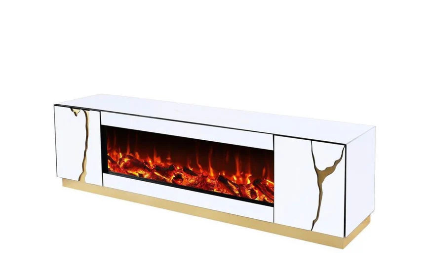 Louisiana Luxe LED TV Stand with Fireplace