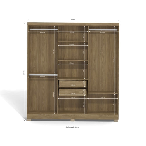 Hera 6 Door Wardrobe