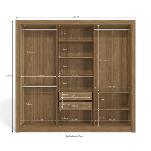 Delgado 6 Door Wardrobe