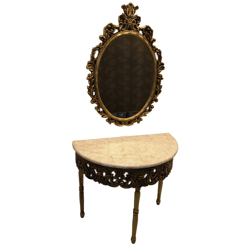 Victorian Console Table And Mirror